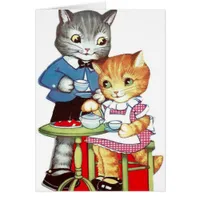 Valentine Retro Cats