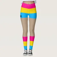 Pansexual Pride Faux Shorts & Legs  Leggings