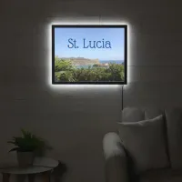Scenic Caribbean Island Saint Lucia LED Sign