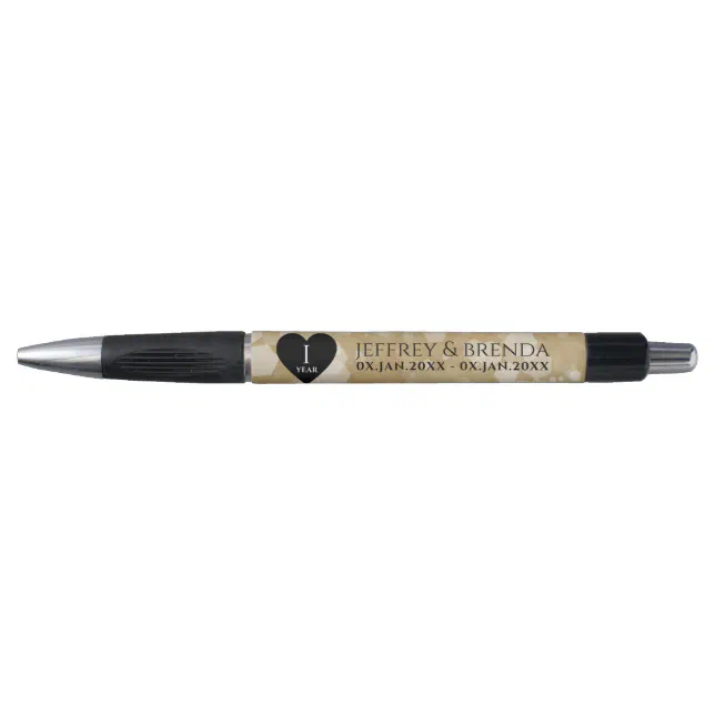 Elegant 1st Paper Wedding Anniversary Celebration Pen