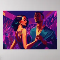 A night of salsa with my love poster