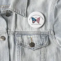 4th of July Butterfly Button