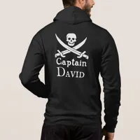 Personalized Pirate Captain Zip Hoodie