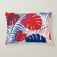 Patriotic Red, White and Blue Accent Pillow