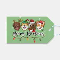 Merry Woofmas Typography Gift Tag