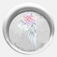 *~* THANK YOU Angel Wing Boho Faux  Wax Seal