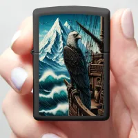 Eagle Atop Ship at Sea Zippo Lighter