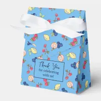 Fruit Pattern Hand Drawn First Birthday Party Favor Boxes