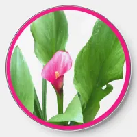 Pretty Pink Calla Lily Wireless Charger