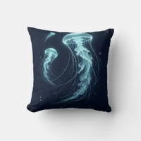 Glowing Ocean: Jellyfish Inspired Throw Pillows