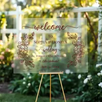 Forever Starts Today Maroon Minimal Welcome  Acrylic Sign