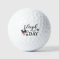 Sleigh All Day Christmas Holiday Golf Balls