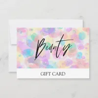 *~* Pastel Abstract BubblesTrendy BEAUTY GIFT CARD