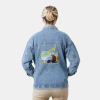 Santa Monica Pier Summer Beach Let's Party Denim Jacket