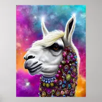 Colorful Alpaca Poster