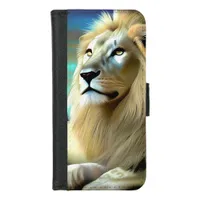 White Majestic Ethereal White Lion iPhone 8/7 Wallet Case