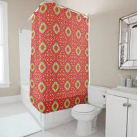 Christmas Holiday Charm Pattern 01 -  Shower Curtain