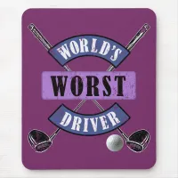 World's Worst Driver WWDc Mouse Pad