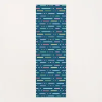 Pastel stripes and dots yoga mat