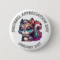 Squirrel Appreciation Day January 21st Button