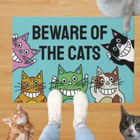 Beware of the cats doormat