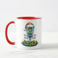 Disc Golf Themed Christmas Mug