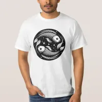 ... Fish Carp Swimming Symbol T-Shirt