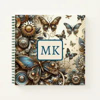 Vintage Steampunk Butterflies  Notebook