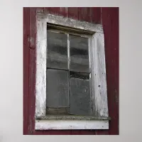 Old Barn Window Poster