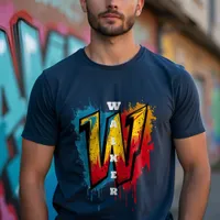 "W" for the Win: Customizable Graffiti Monogram T-Shirt