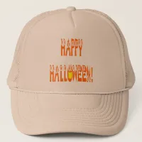 Halloween Squash Text Trucker Hat