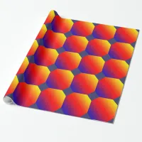 Sunset Sky Spectrum of Horizontal Colors Pattern Wrapping Paper