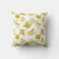 Autumn Leaves Falling, Colors of Fall Throw Pillow