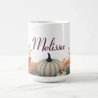 Personalized Fall Pumkins & Gords Coffee Mug