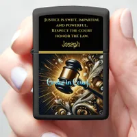 Majestic Gavel of Justice in Grandeur Zippo Lighter