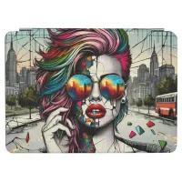 Grunge Art | Fractured Woman Abstract iPad Air Cover