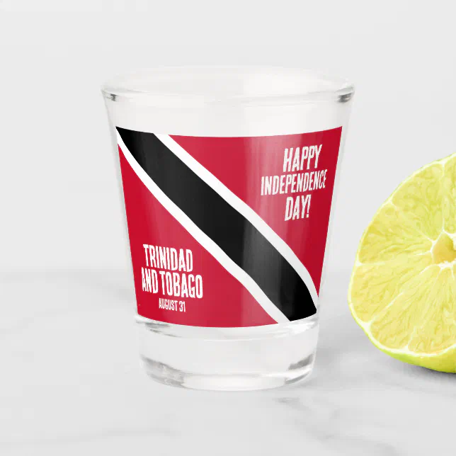 Trinidad & Tobago Independence Day National Flag Shot Glass