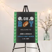 Touch Down Football Baby Shower Welcome Sign