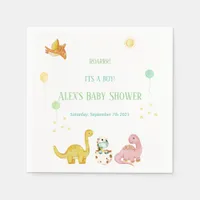 Dinosaur Baby Shower Napkins