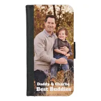 Best Buddies Fathers Day Photograph iPhone 8/7 Wallet Case