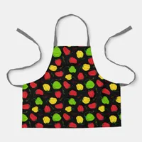 Jamaican Chef Scotch Bonnet Chilli Peppers Pattern Apron