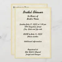 Papyrus Light Tan Paper Image Bridal Shower Invitation