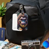 Bigfoot's Colorful Gaze Luggage Tag