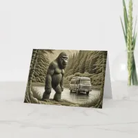 Happy Birthday Bigfoot and RV Card