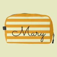 Personalized Summer Stripes Cosmetic Bag