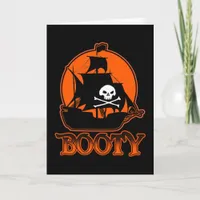 Halloween Pirate Booty Card