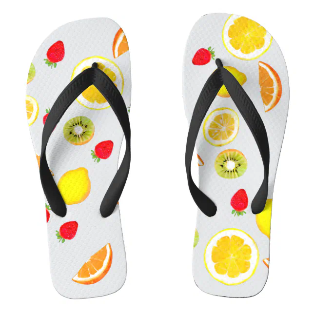 Fresh fruits  flip flops