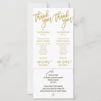 Photo Booth Frame Inserts | Brush Script (Gold)