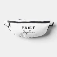 Bachelorette Party Brides Name Black & White Fanny Pack