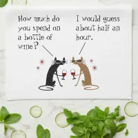How Much Do You Spend on Bottle of Wine? Kitchen Towel
